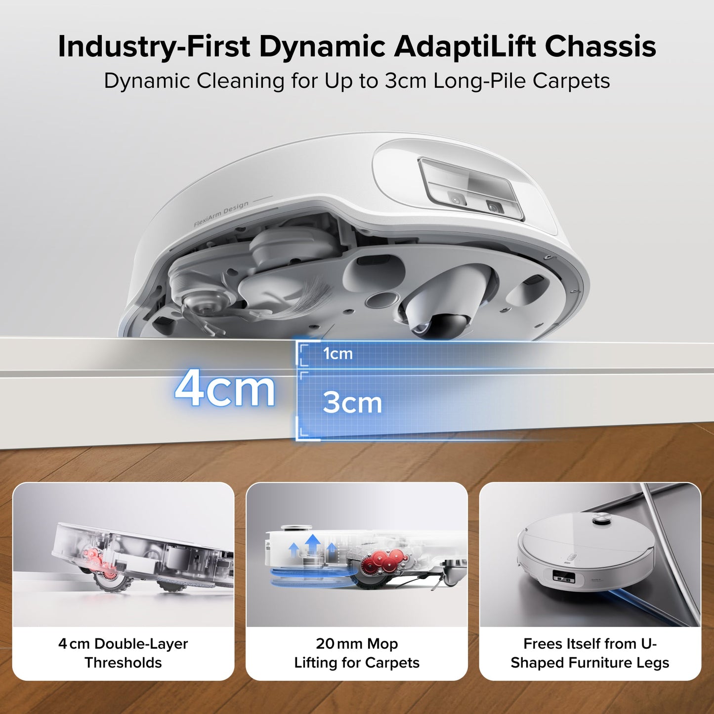 Roborock Qrevo Curv 2 Pro Robot Vacuum & Mop, 25,000 Pa Suction, Zero-Tangle, 100°C Hot Water Wash, Self-Cleaning, Smart Obstacle Avoidance, Auto Drying, Carpet Sensing for Pet Hair