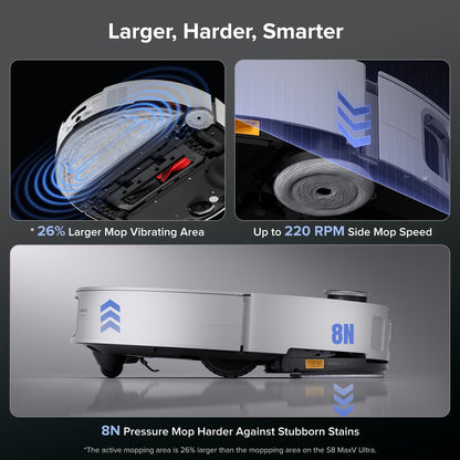 Roborock Saros 10 Robot Vacuum with Dual Anti-tangle System-Upgraded from S8 MaxV Ultra
